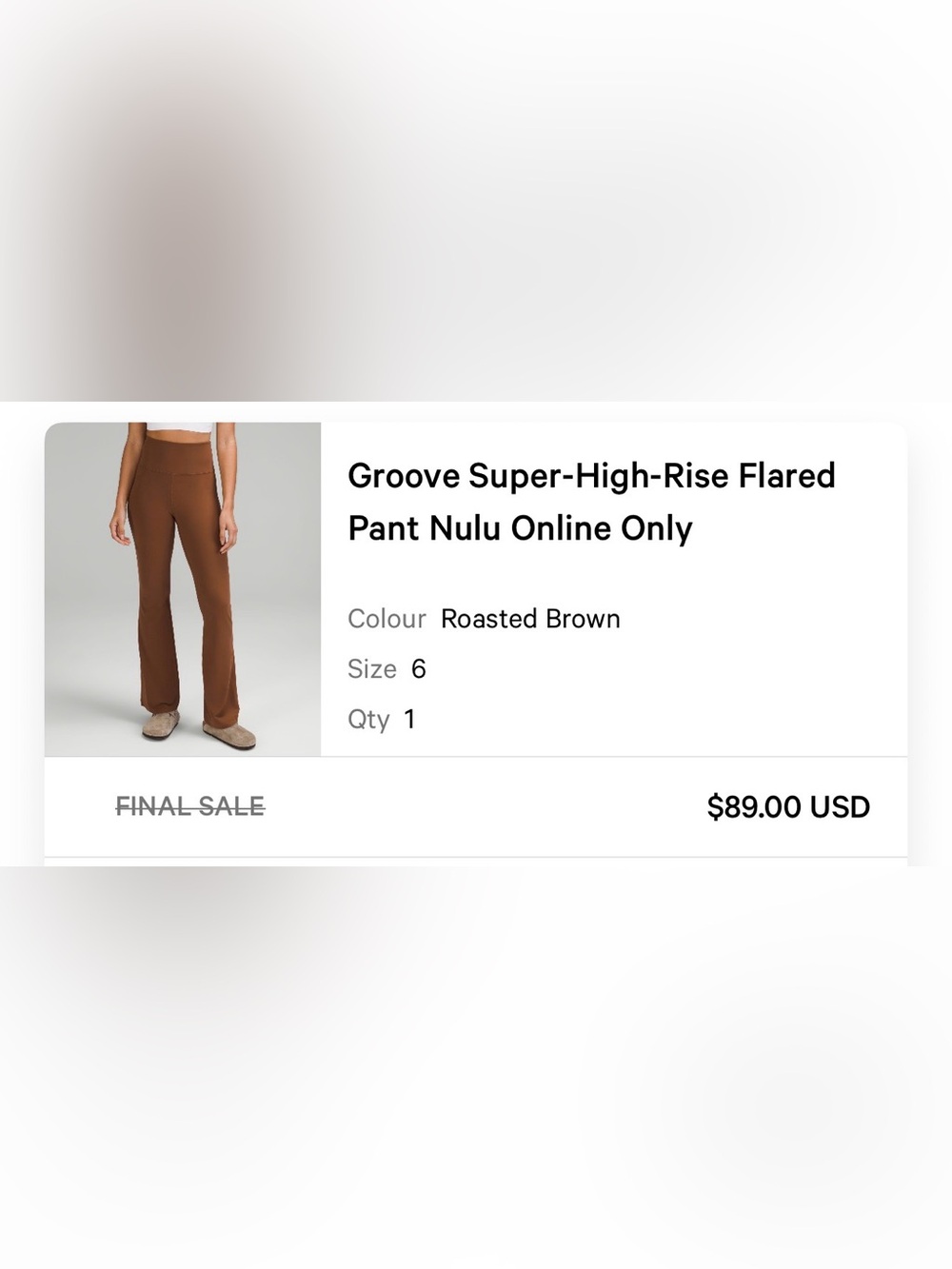 Lululemon Groove Super-High-Rise Flared Pant (Roasted Brown; Size 6)